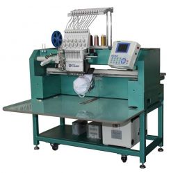 Dynamic flat computerized embroidery machine