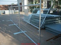 Temporary fencing