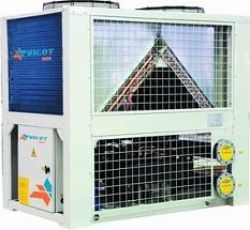 Modular air cooled water chiller and heat pump