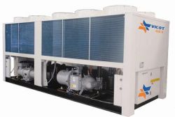 Modular air cooled water chiller and heat pump