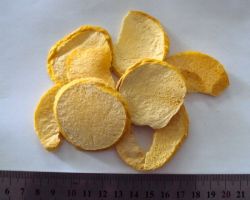 Low fat healthy snacks Freeze Dried Peach
