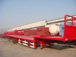 Flat Platform tri-axle Semi Trailer/flat