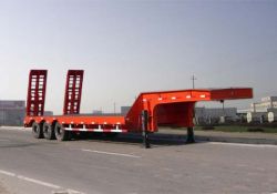 Flat Platform tri-axle Semi Trailer/flat