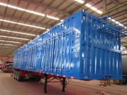 Box semi trailer