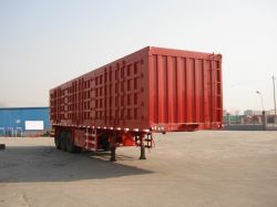 Box semi trailer