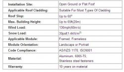 Front Leg for Adjustable Solar Racking 