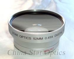 105mm 0.45x Wide Angle Lens Used On Camera	