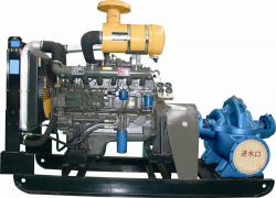 Double suction diesel water pump set