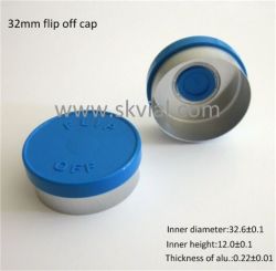 32mm flip off cap for infusion bottle