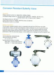 PTFE Coated Butterfly valve