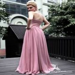 long pink length floor gown Dress