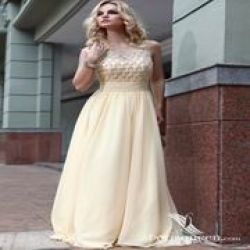 Long White Length Floor Evening Dress