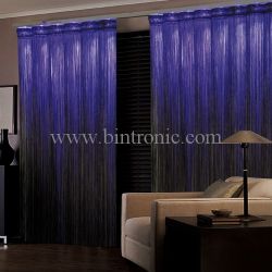 Motorized Fringe Curtains with LED | Bintronic