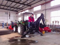 tractor with GX backhoe 