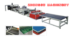 Plastic Hollow Cross Section Plate Extrusion Line