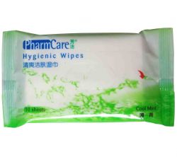 PharmCare Hygienic Wipes(Cool Mint) 10Sheets 