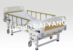 Movable Double-function Manual Hospital Bed