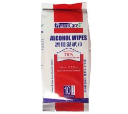 Pharmcare Alcohol Wipes (now-woven Towel) 1x10s