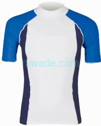 Uv50+ Short Sleeve Lycra Rash Guard Shirt