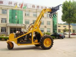 three wheel sugar cane grab loader