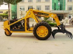 three wheel cane grab loader