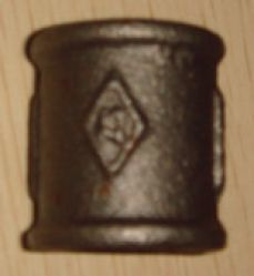 black malleable iron pipe fitting socket