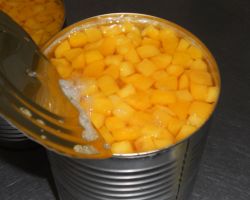 CANNED PEACH DICES