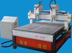 Double heads CNC Router(vacuum table)