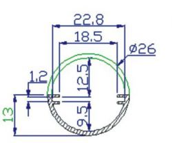 LED lights plastic tube /covers