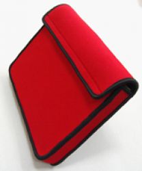 red portable neoprene laptop case