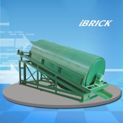 Rotary screen for clay brick production 