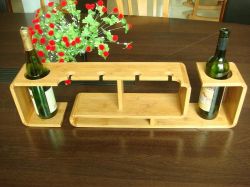 Bamboo Wine Rack From Singapore