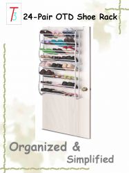 24-pair mounted on door shoe rack