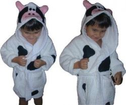 100% Terry Cotton Bathrobe With Lacing For Boys