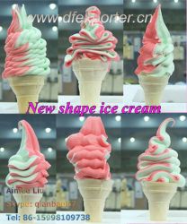 Rainbow soft ice cream making machine