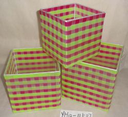 Coloured PP/PVC storage/basket