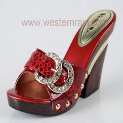 Lady Leather High-heeled Sandals Model 9148-2