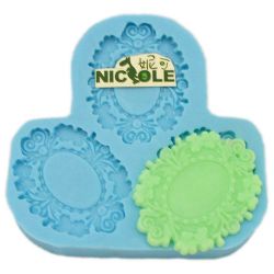 F0047 Flower Frame Silicone Soap Mold