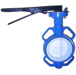 JIS 10K PTFE lined butterfly valve