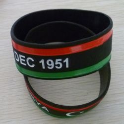 debossed promotional Silicone gifts wristbands 