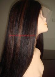 AAA grade remy hair front lace wig