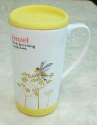 ceramic mug with silicone lid