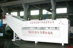 series of dense medium shallow groove separator