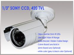 420tvl Weatherproof Ir Camera Ci20b-32 $18.30