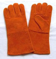 16\" Golden Cowhide Split Leather Welding Gloves