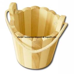 wooden bucket