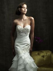 Wedding Gowns 2012 CheapSlim A line strapless gown