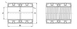 four row taper roller bearing