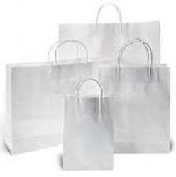 White Kraft Paper Bags 