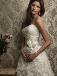 2012 wholesale Beading Ruffles Wedding gown